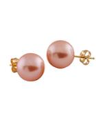 Masako Pearls 10-10.5mm Pink Pearl & 14k Yellow Gold Stud Earrings
