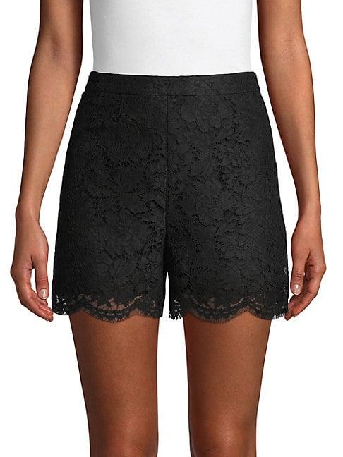 Valentino Lace Cotton Blend Shorts