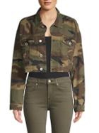 Re/done Camouflage-print Cropped Jacket