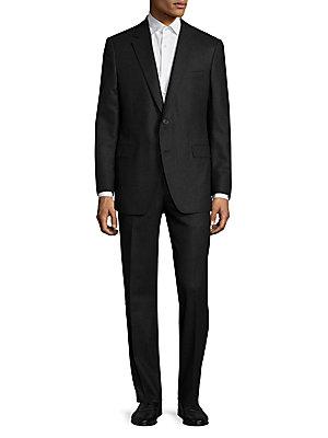 Saks Fifth Avenue Solid Wool Suit