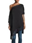 Peserico Silk-blend Lace-up Tunic