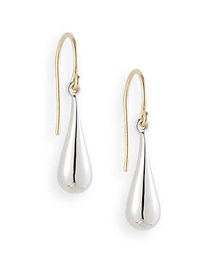 Saks Fifth Avenue Sterling Silver Teardrop Earrings