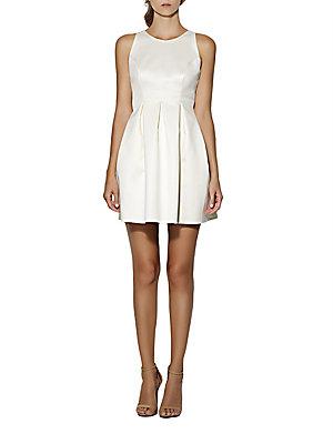 Cynthia Rowley Pleated Fit-and-flare Dress