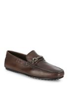Tod's Square Toe Leather Moccasins