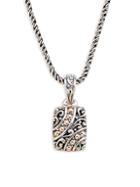 Effy Sterling Silver & 18k Rose Gold Pendant Necklace