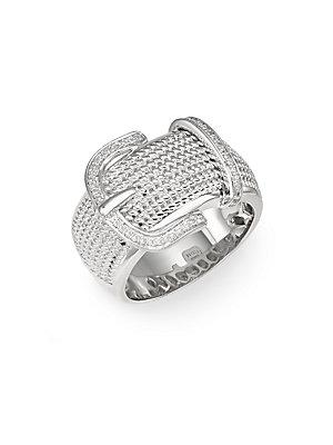 Effy Diamond & Sterling Silver Ring