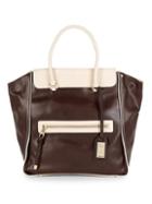 Badgley Mischka Josett Cambridge Leather Top Handle Bag