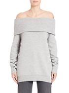T By Alexander Wang Solid Off-the-shoulder Top