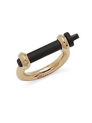 Miansai 18k Gold-plated Screw-cuff Ring