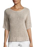 Peserico Metallic Sequined Knit Sweater