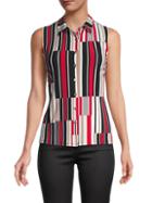 Tommy Hilfiger Abstract Stripe Sleeveless Top