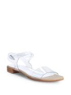 Stuart Weitzman Clear Strap Flat Sandals