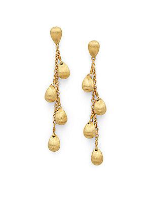 Marco Bicego 18k Gold Droplet Chain Earrings