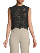 Valentino Floral Lace Cotton Top
