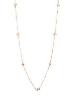 Eddie Borgo 12k Rose Gold-plated Crystal Necklace