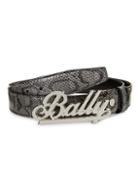 Bally Snakeskin-embossed Leather Belt