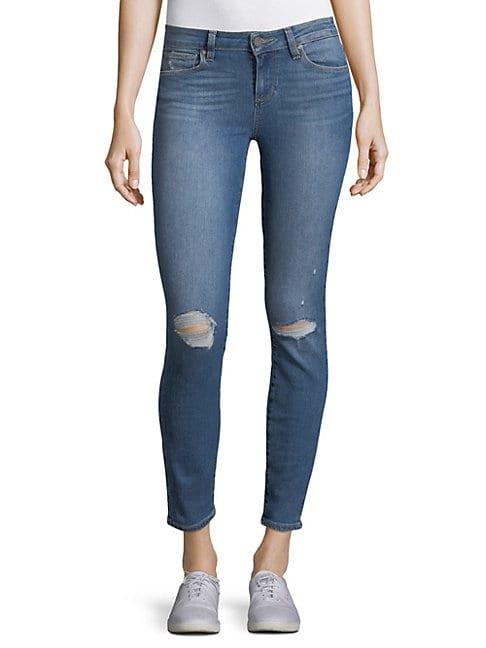 Paige Jeans Distressed Ankle Jeans