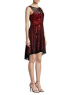 Parker Abba Sequined High-low Dress