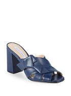 Saks Fifth Avenue Knotted Leather Mules
