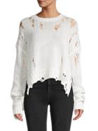 R13 Distressed Cotton-blend Sweater