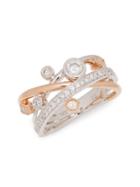 Effy 14k Two-tone & White Diamond Ring