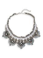 Cara Five-station Beaded Collar Necklace
