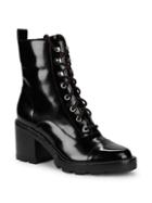 Marc Fisher Ltd Wanya Leather Combat Boots