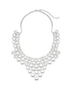 Saks Fifth Avenue Handmade Geometric Casted Bib Necklace