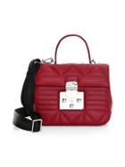 Furla Quilted Leather Top Handle Bag