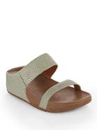 Fitflop Snake Embossed Leather Sandals