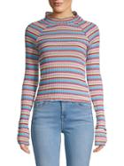Free People Striped Cotton Top