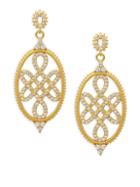 Freida Rothman 14k Goldplated Sterling Silver Signet Love Knot Earrings