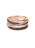 Le Vian Chocolatier&reg; 14k Rose Gold & Diamond Gladiator Weave&trade; Ring