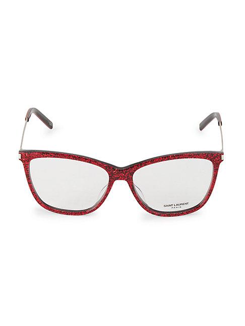 Saint Laurent 56mm Cat Eye Optical Glasses