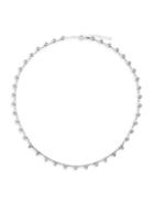 Gabi Rielle Sterling Silver & White Crystal Choker Necklace