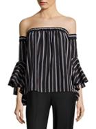 Milly Ines Off-the-shoulder Cotton Top