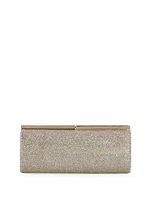 Jimmy Choo Embellished Satin Clutch