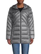 Anne Klein Down-filled Packable Hooded Jacket