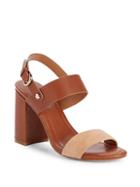 Joie Lakin Leather Block Heel Sandals/3.5