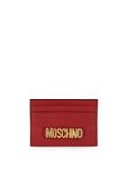 Moschino Textured Leather Card Holder