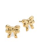 Saks Fifth Avenue 14k Yellow Gold Bow Stud Earrings