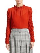 See By Chlo Ruched Georgette Blouse