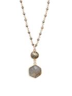 Mary Louise Designs Facetted Pyrite Pendant Necklace