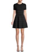 The Kooples Scalloped Knit Fit-and-flare Dress