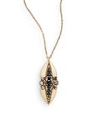 Saks Fifth Avenue Crystal Goldtone Pendant Necklace