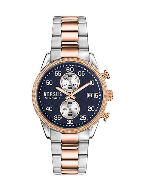 Versus Versace Shoreditch Two-tone Stainless Steel Bracelet Chronograph Watch
