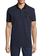 Versace Collection Embroidered Cotton Polo