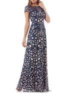 Js Collections Floral Embroidered Gown