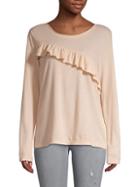 Lucky Brand Ruffled Cotton Pullover