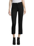 Ag Adriano Goldschmied Isabelle Stud High-rise Cropped Jeans